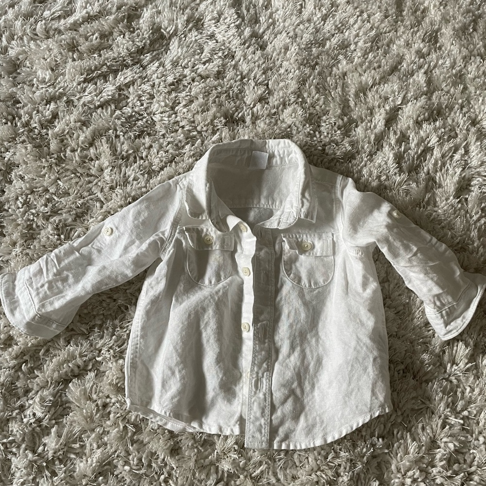 Baby gap white woven
